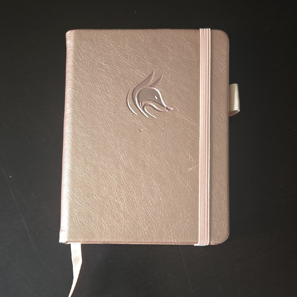 Elegant Tan Notebook with Elastic Band